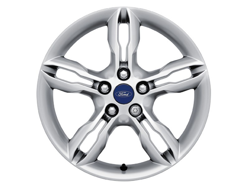 Alufelge 43,18 cm (17") 5 x 2-Speichen-Design, Nickel-Optik für den Ford C-Max 2010-2015