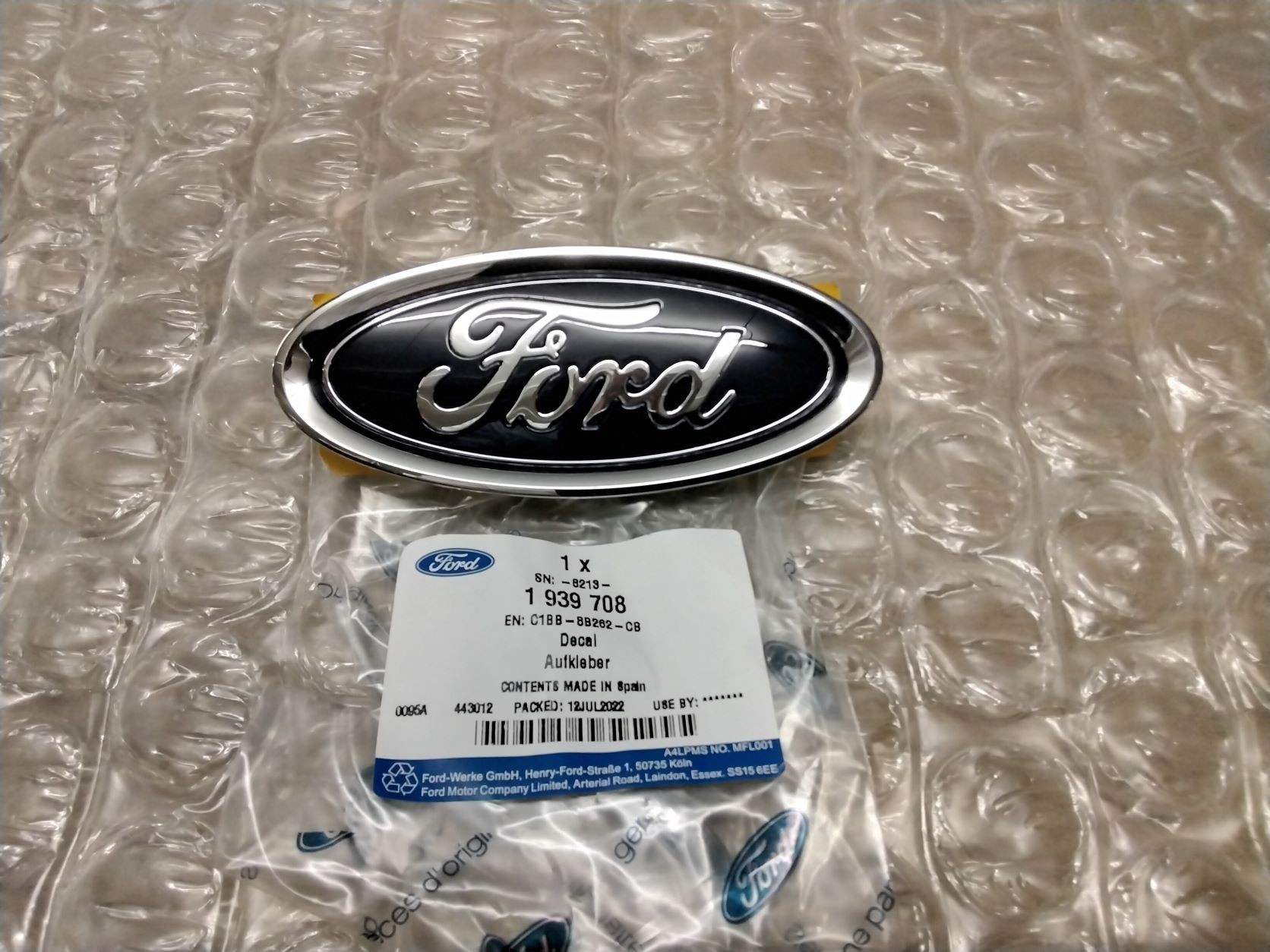 1939708-Ford Original Ford-Emblem vorne Ford Galaxy 2015-2023 