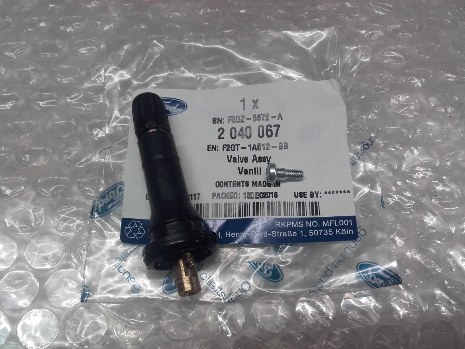 2040067-Ford Original Ventil für den Sensor Reifendrucküberwachung Ford Kuga 2014-2019