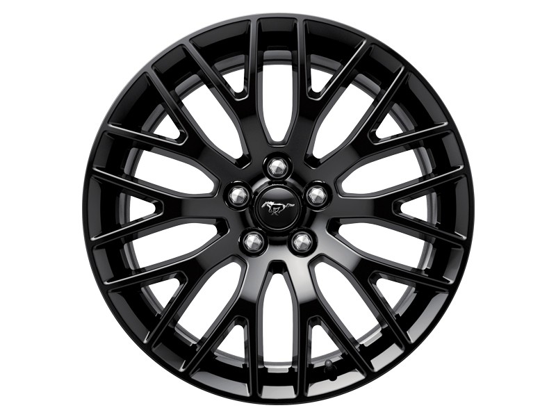 Alufelge 48,26 cm (19") hinten, 10-Speichen-Y-Design, schwarz für den Ford Mustang 2015-