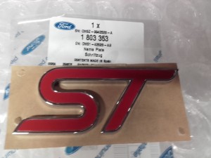 1803353-Ford Original ST-Schriftzug hinten Ford Focus Mk3 ST 2012-2015